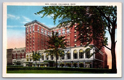 Postcard Columbus OH Neil House Hotel
