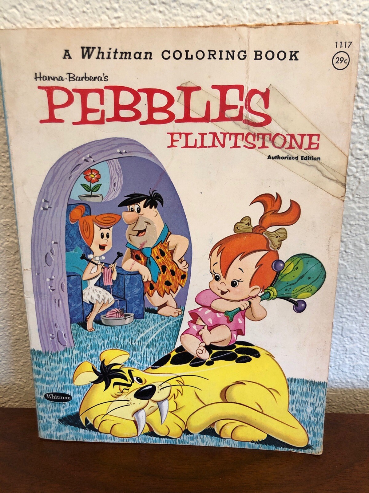 Vintage Whitman Hanna Barbera’s Pebbles Flintstone Coloring Book ~ Used ...