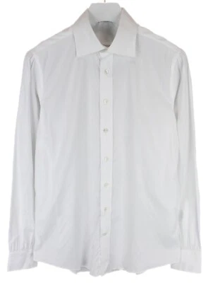 Suitsupply Extra Slim Fit Chemise Habillée Homme M Boutonné Italien Cou Blanc - Photo 1/4