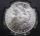 1889 "S" Morgan SILVER Dollar $1 NGC 9.3 VaultBox Series 5 MS63 #009 Unc BU