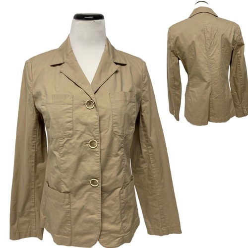 Talbots Brown Thin Blazer Blouse Jacket 