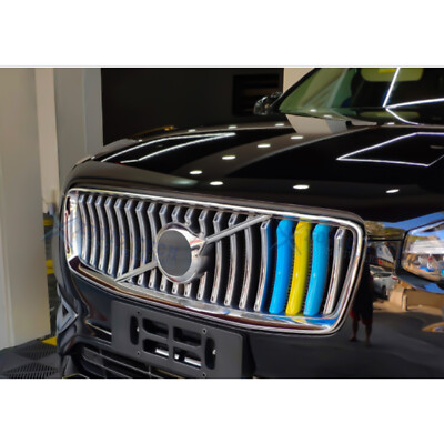 Tri Color Front Kidney Grille Insert Decoration Trims For Volvo