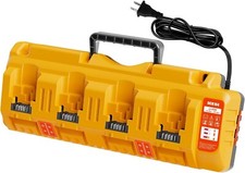 NEW DCB104 4-port Charger For DeWALT  Multi Voltage 18V/54V XR LI-ION battery