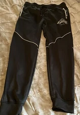 LOS ANGELES LAKERS Basketball UNK Joggers LARGE Black Pants NBA Free Shipping