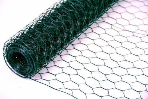 Fil de lapin fil hexagonal clôture en fil de maille VERT fil de lapin fil de poussin 25 mtr. - Photo 1/8