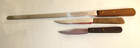 Geneva Forge Stainless Steel Knives Lot Of 3 Riveted Wood 13.75" Waverly Edge — photo 1