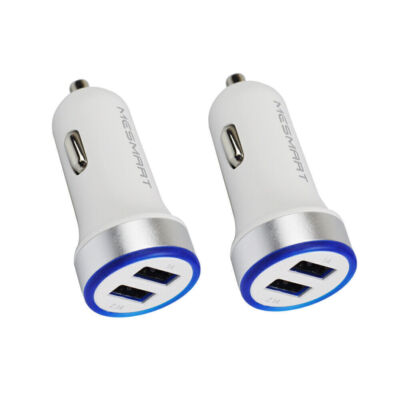 1-100x Wholesale For Motorola Samsung iPhone Fast USB Dual Ports Car Charger Lot