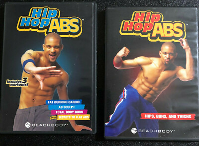 Lot of 2 Hip Hop ABS Hips Buns Thigh Fat Burn Cardio AB Sculpt Body Burn
