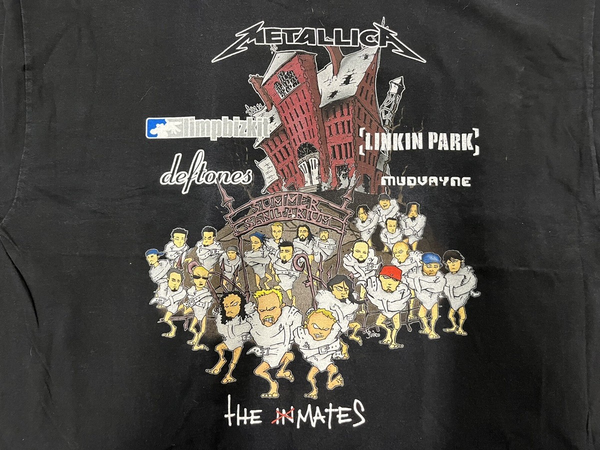 Vintage Metallica Summer Sanitarium Tour Shirt 2003 Men