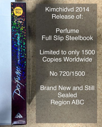 Perfume Blu-ray Steelbook - Kimchidvd Exclusive Brand New Sealed - Picture 3 of 3
