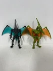 DinoZaurs vintage Ptera orange & Black Pterodactyl Figures RARE Bandai Unique