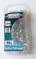 50 Federringe, 4,0 X 7,6 Mm, Verzinkt, Sperrringe Federscheiben 4200004/3208 W1