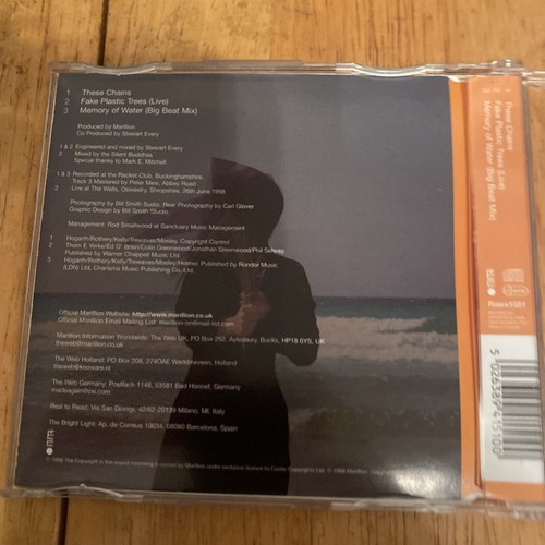 Marillion These Chains UK Import 3 Track CD 1998 Intact Records Issue - Picture 6 of 6