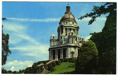 1970er Farbpostkarte Ashton Memorial Folly Williamson Park Lancaster unbesendet