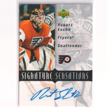 2007-08 Upper Deck Series 1 Signature Sensations Robert Esche Philadelphia Flyer
