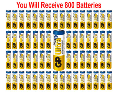 800x GP Ultra Plus AA Batteries Alkaline Bulk Wholesale Packaged Exp. 2030 