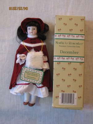 months to remember porcelain collectible dolls