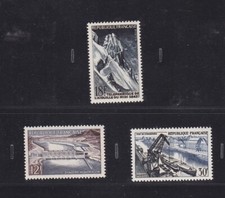TIMBRES 1956 SERIE REALISATIONS N° 1078 à 1080-N*.TB-VOIR SCAN-W667