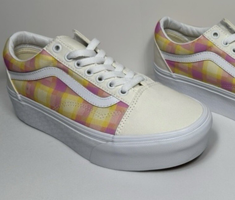 NEW Vans Old Skool Stackform Pastel Picnic Platform Women's