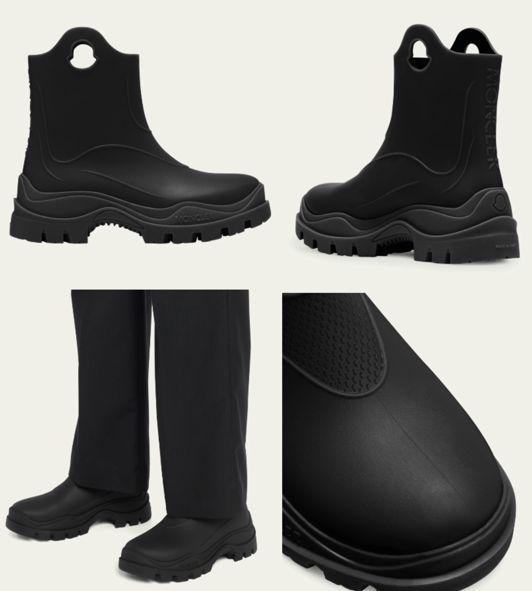 【送料&関税込】Moncler misty Ankle Boots Moncler Misty Rain Boots Ankle Shoes Rubber 38 | eBay
