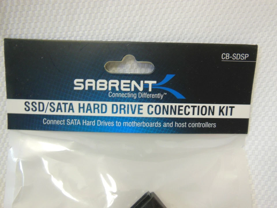 Lote de 4 Kit de Conexión de Disco Duro Sabrent SSD / SATA CB - SDSP 4 pines Nuevo Foto 3 de 4