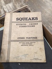 Vintage Sunoco Custom A to Z Lubrication Guide - Squeaks - Sources and Causes