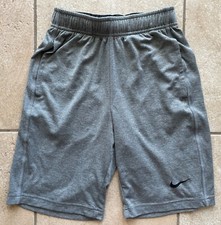 Nike Boys Basketball Shorts-Dri-FIT-Active Wear-Grey-Small EUC