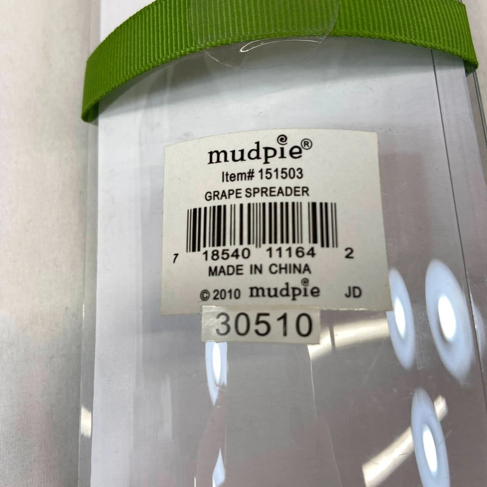 Mud Pie Grape Spreader Silver Green Gift Classic Kitchen Ware New in Packaging - Image 4 of 4