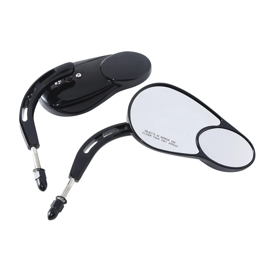 Espejos retrovisores universales de 8 mm aptos para Harley Touring Road King Tri Glide Ultra Foto 4 de 4