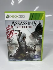 Assassin’s Creed III 3 (Xbox 360, 2012) SIGNED STACY FRENCH - CIB Complete