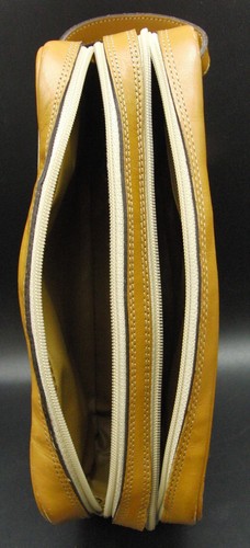 San Capri Tasche Vintage Creme/Braun Leder Handtasche Fashion Essentials B015 - Bild 5 von 8