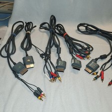 Xbox 360 AV Cable Lot of 5 Original  3 HD  Tested Working 