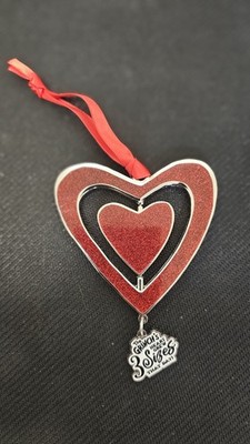 Universal Studios Grinchmas The Grinch Christmas Hanging Ornament Heart Grew