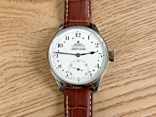 VINTAGE ROLEX MOVEMENT EXPERTLY FITTED INTO A NEW QUALITY  CASE, FULLY SERVICED.