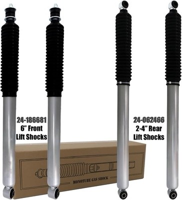 Front 6'' & Rear 4'' Lift Monotube Gas Shocks For 05-16 Ford F250 F350 Super Duty