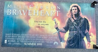 Braveheart 1995 Movie Vinyl Theatre Banner 10ft x 4ft 11in Paramount Poster