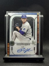 2022 Topps Tribute Tribute Autographs Jackson Kowar #TA-JK Black /1 (AU, RC)