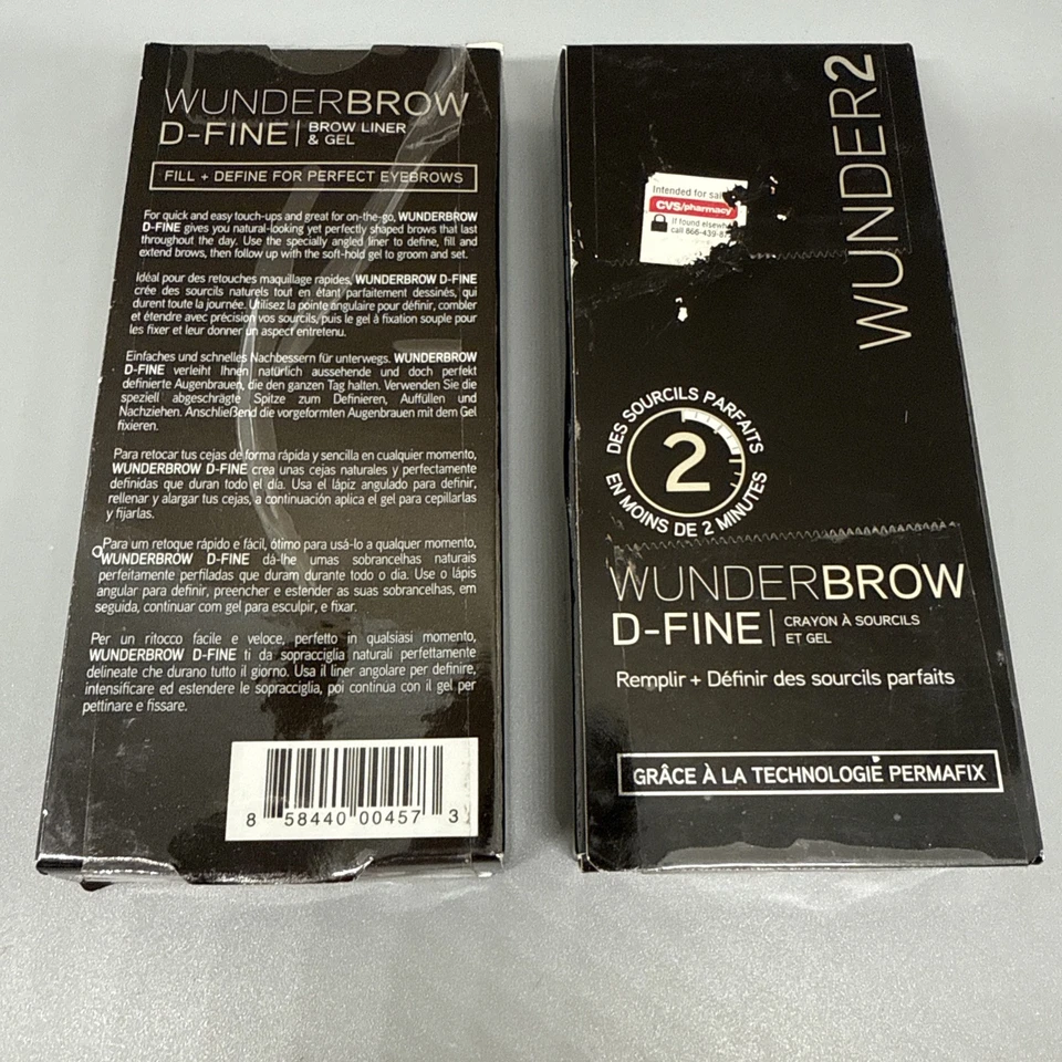 Wunder2 Wunderbrow D-Fine Brow Liner Gel - Black/Brown FREE SHIPPING - Image 2 of 3