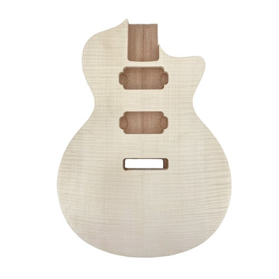 #ad Electric Guitar Body Mahogany Wood Flame Maple Veneer HHpickups for Build Guitar $62.99