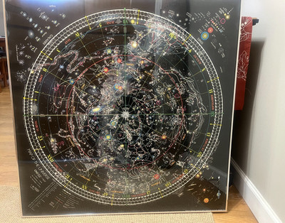 Map of the Universe Celestial Arts Poster Tomas Filsinger  1980Glows in the dark