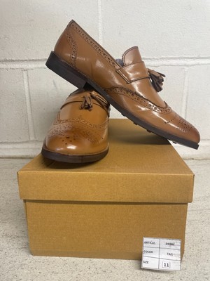 Black Label Wide Fit Derby Schuhe UK Herren Größe 10 Alltag Freizeit Komfort