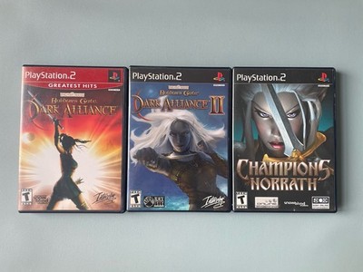 Baldur's Gate: Dark Alliance I 1 & II 2 + Champions of Norrath PS2 CIB Complete