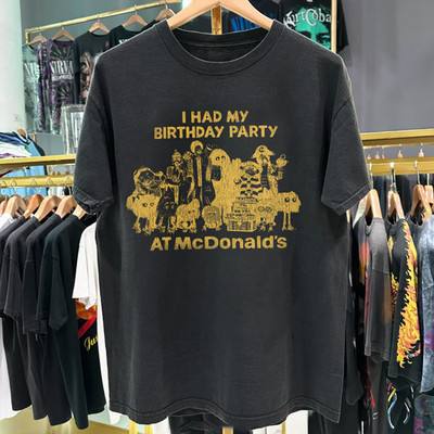 I had my birthday party at McDonald's Heavyweight T-Shirt Black L