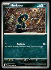 Murkrow 057/094 Common Phantasmal Flames Pokemon Near Mint