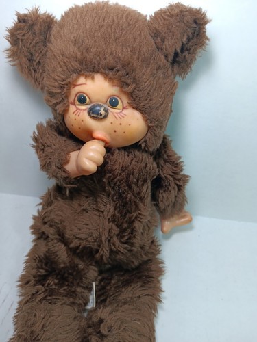 Vintage Monchichi Thumb Sucking Plush Baby Doll Monkey Sekiguchi - Picture 3 of 7
