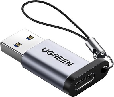 UGREEN Adapter USB C Buchse auf Typ A 3.0 Stecker, Aluminium, schnelles Laden