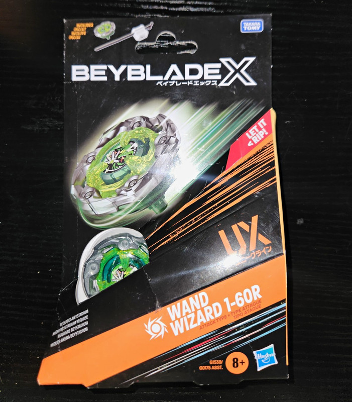 Takara Tomy Beyblade X UX Wand Wizard 1-60R Wizard Rod Spinning Top