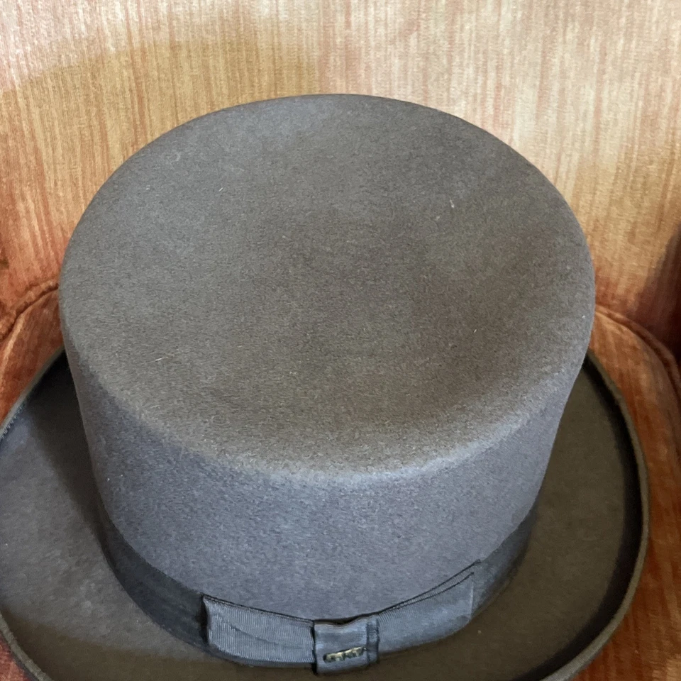 Antigua FABULOSA LANA VINTAGE Gorra Sombrero Sombrerero Loco Escala EE. UU. Foto 3 de 4