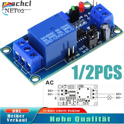 12V DC Industrie Relais Modul Verzögerung ausschalten Einschaltverzögerung Timer