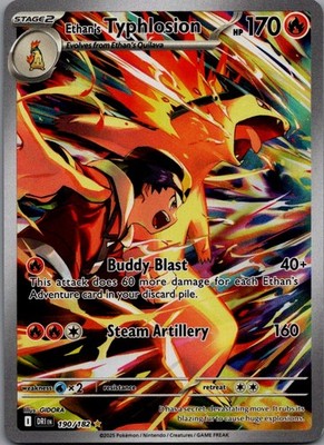 Ethan's Typhlosion Illustration Rare SV10: Destined Rivals 190/182 NM | eBay